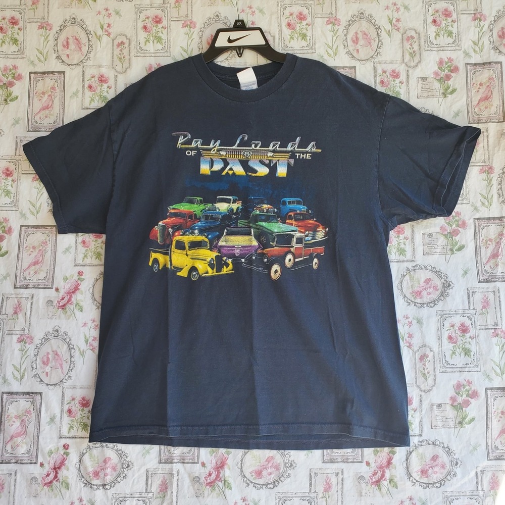 Vintage Payloads of the Past Trucks Cars Auto‎ T-Shirt Tennessee River Tag Sz XL